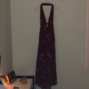 🌸 Dainty Hooligan Halter Floral Maxi Dress 🌸